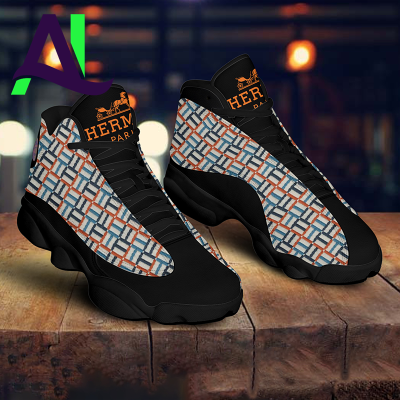 Hermes Paris Black Orange Air Jordan 13