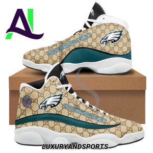 NFL Philadelphia Eagles Gucci Air Jordan 13 Sneakers