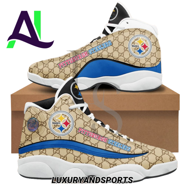 NFL Pittsburgh Steelers Gucci Air Jordan 13 Sneakers