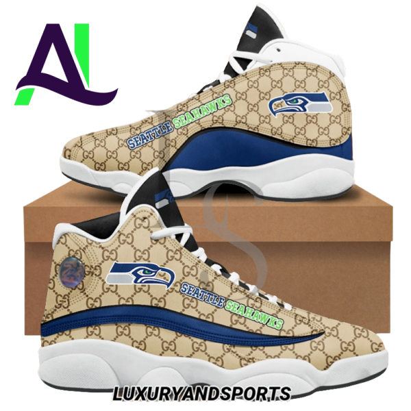 NFL Seattle Seahawks Gucci Air Jordan 13 Sneakers